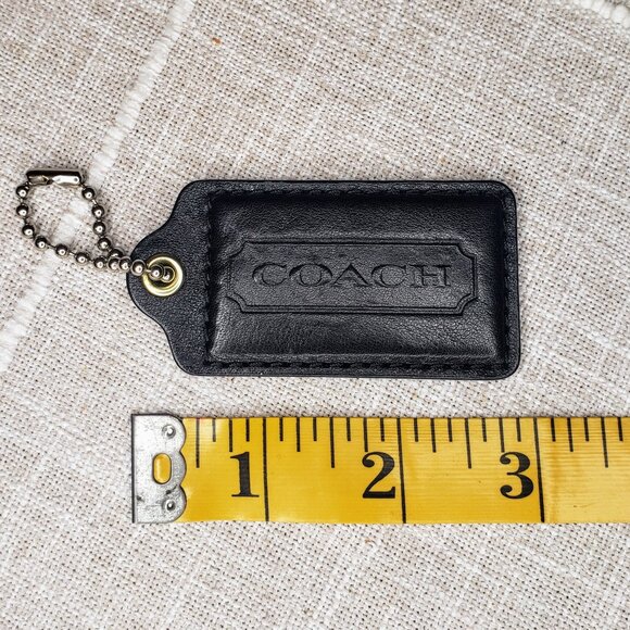 ‼️SOLD‼️Coach Large Replacement Purse Handbag Hang Tag - Black Leather - Picture 1 of 2